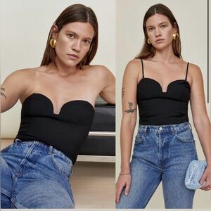 Reformation Davison Top Black